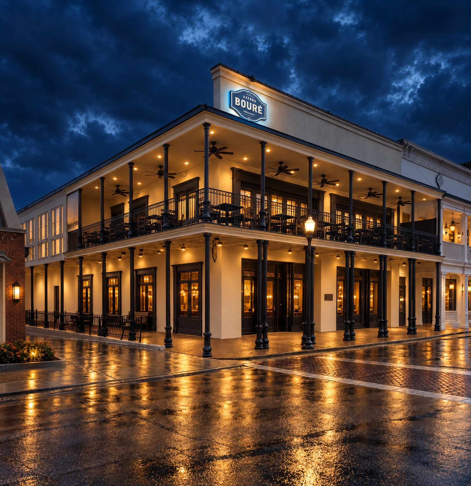 Bouré at Night — Oxford Mississippi artwork and photography