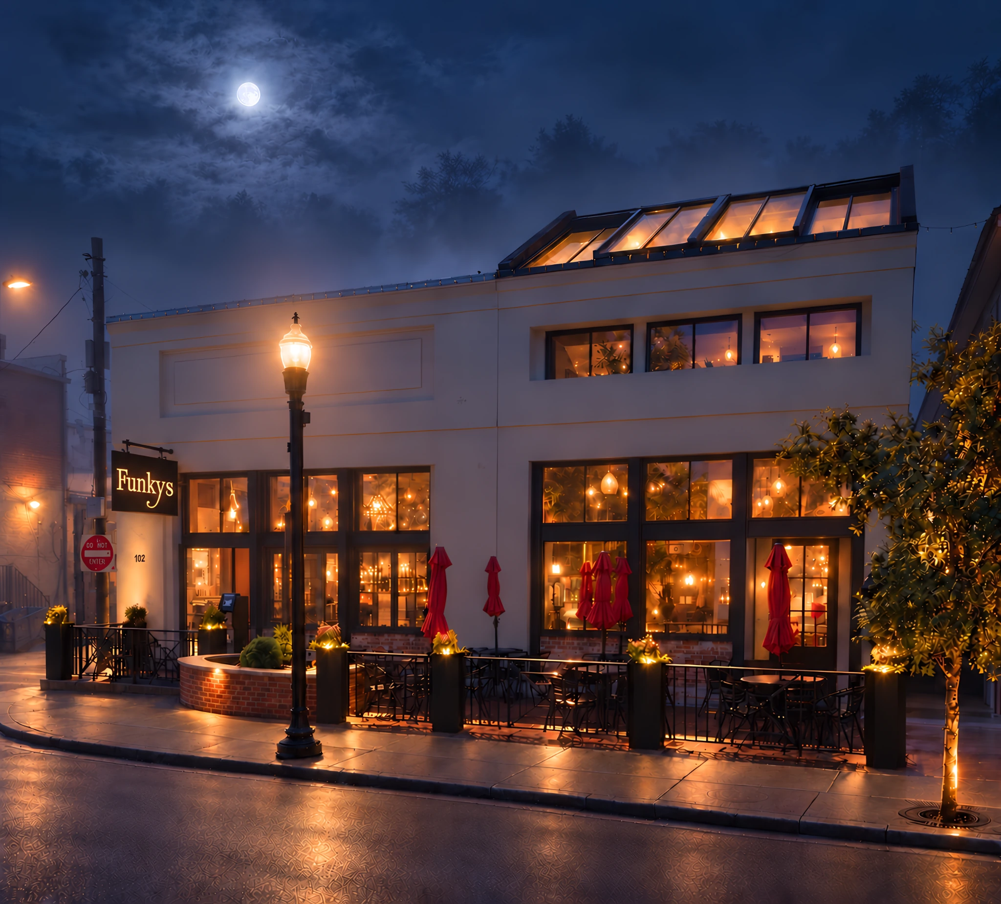 Funky's at Night — Oxford Mississippi artwork and photography